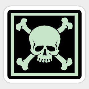 Rebel Rattle - Skull and Crossbones Sticker